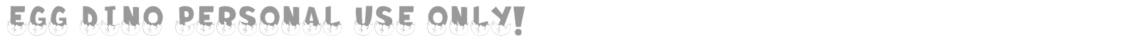 Egg Dino font preview